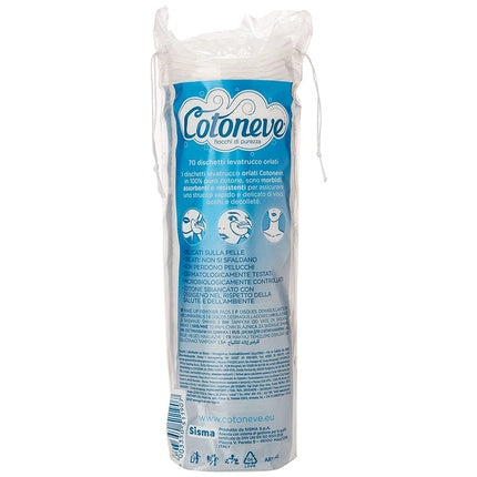 Dischete demachiante Cotoneve, 70 buc, alb