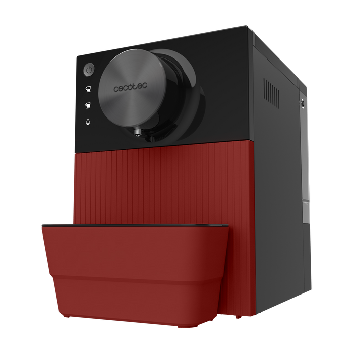Espressor automat Cecotec Cremmaet Cube Red, 1350 W, 19 bari, rezervor de apă 1,1 l, roșu