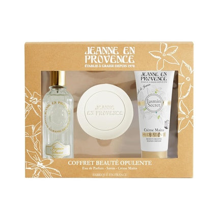 Set Cadou Jeanne Arthes Jasmine, Cofră cu parfum și cremă pentru mâini