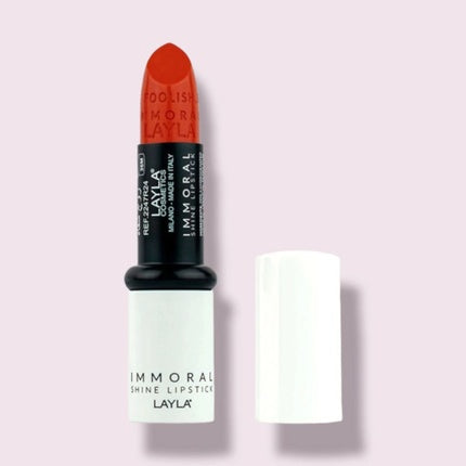 Layla - Immoral Shine Lipstick 26, ruj lichid, culoare portocalie