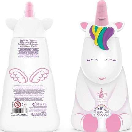 Șampon și Gel de Duș 2-in-1 pentru Copii și Adulți - Eau My Unicorn