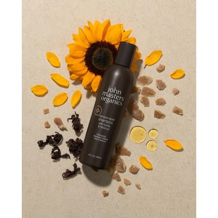Șampon reparare intensă John Masters Organics cu miere și hibiscus, 236ml