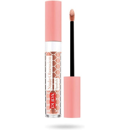 Ruj lichid Pupa Nude Obsession 02 Shiny Push Up, culoare nude, capacitate 30g