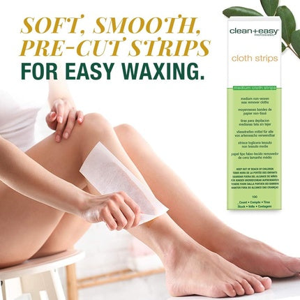 Clean + Easy Wax Remover Cloths Medium