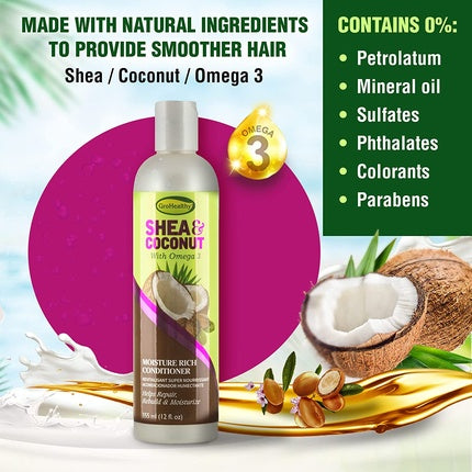 Balsam Sofn'free Gro Healthy Shea și Cocos 355 ml