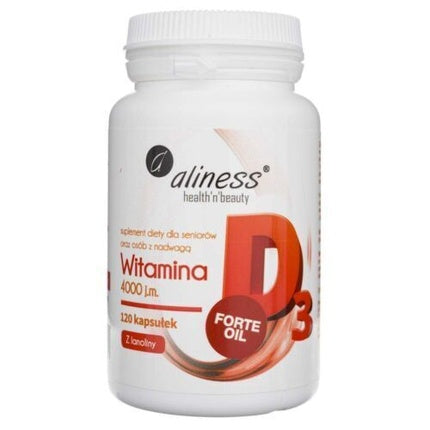 Vitamina D3, Aliness, 4000 IU, 120 capsule