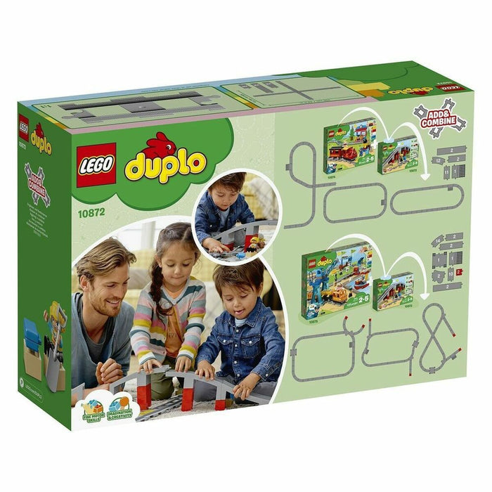 Set de Jucării cu Vehicule   Lego DUPLO 10872 Train rails and bridge         26 Piese