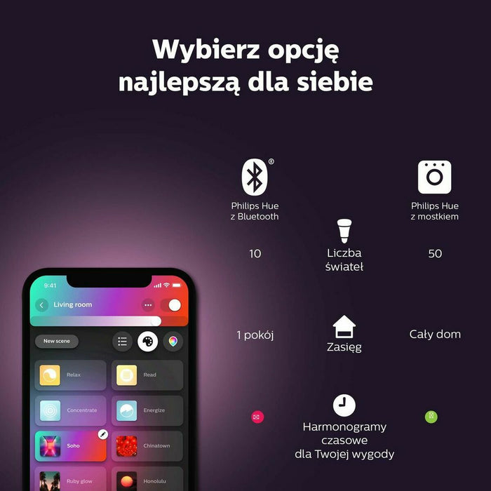 Lampă LED portabilă inteligentă Philips Hue Play Negru Sintetic Plastic 230 V 100 - 240 V 50-60 Hz (2 Unități)