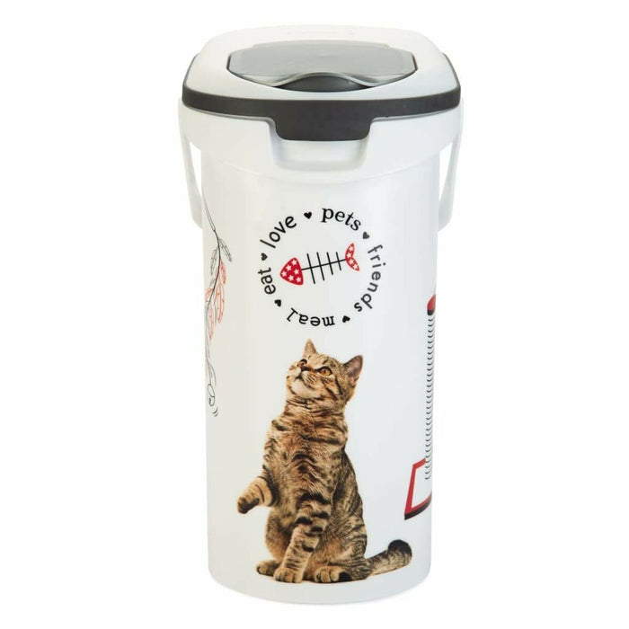 Distribuitor de mâncare pentru animale de companie Curver Love Pets Cric Alb 4 Kg
