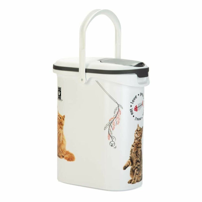 Distribuitor de mâncare pentru animale de companie Curver Love Pets Cric Alb 4 Kg
