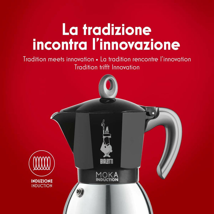 Cafetieră Italiană Bialetti Moka Oțel inoxidabil Aluminiu 200 ml 4 Hrníčky