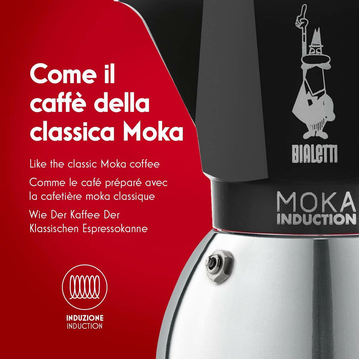 Cafetieră Italiană Bialetti Moka Oțel inoxidabil Aluminiu 200 ml 4 Hrníčky