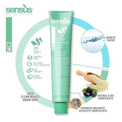 Vopsea de păr Sens.us, Roșu Intens 6.55, 82g