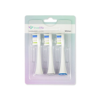 Capete periuță electrică TruLife SonicBrush UV Whiten, set 3 buc, culoare alb