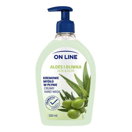 Sabon lichid pentru mâini, On Line, Aloe Vera și Ulei de Măsline, 500ml