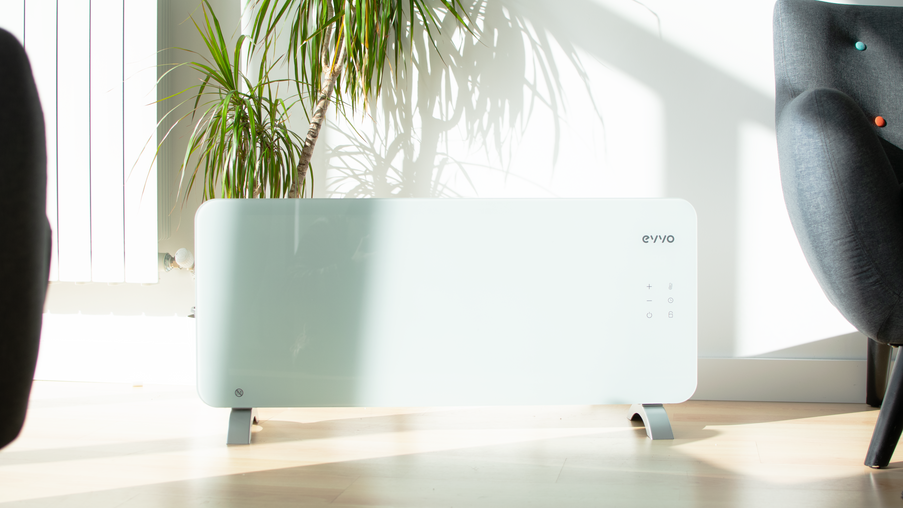 Convector Cecotec EVVO C2000 Cristal Negro, 2000 W, 92 × 24 × 43 cm, negru