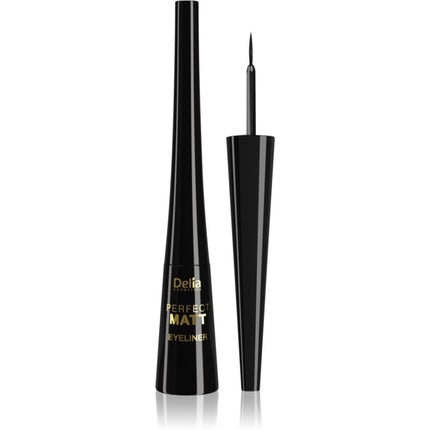 Eyeliner Delia Cosmetics Shape Master Perfect Matte Black 4ml Negru