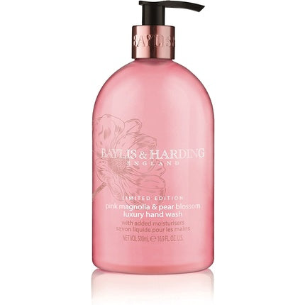 Săpun lichid pentru mâini, Baylis & Harding, Pink Magnolia & Pear Blossom, roz, 500ml