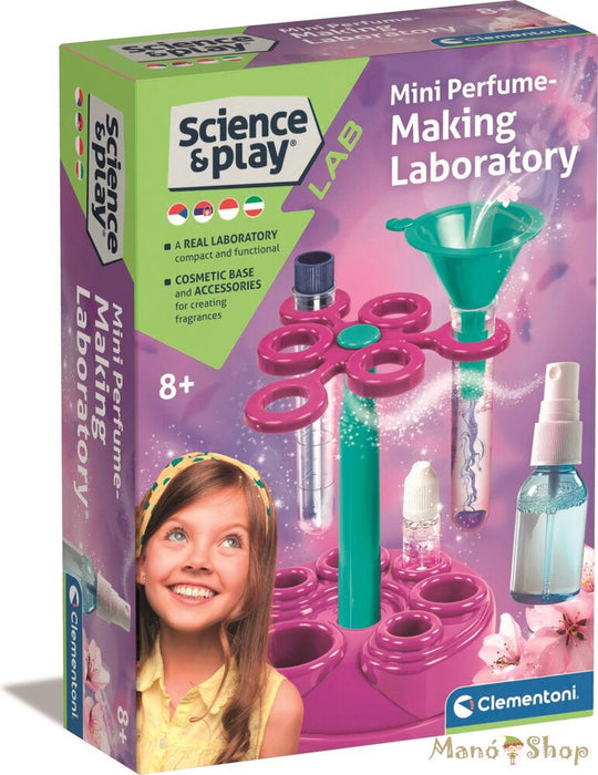 Set de experimente Clementoni Science & Play Mini Laborator de Parfumuri, 8+ ani