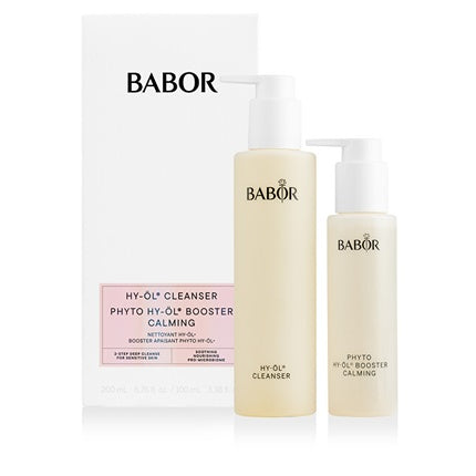 Set curățare facială, Babor, Hy-Oil Cleanser și Booster, calmant
