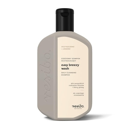 Șampon Resibo Easy Breezy Wash 250ml - Îngrijire Naturală pentru Păr cu Ulei de Cocos și Argan, Fără Sulfați și Parabeni