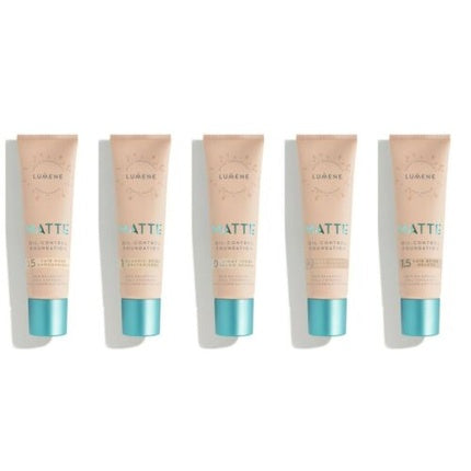 Fond de ten lichid cu acoperire completă, Lumene, Matte Oil-Control, culoare Bej