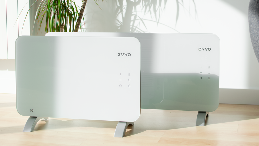 Convector Cecotec EVVO C2000 Cristal Negro, 2000 W, 92 × 24 × 43 cm, negru