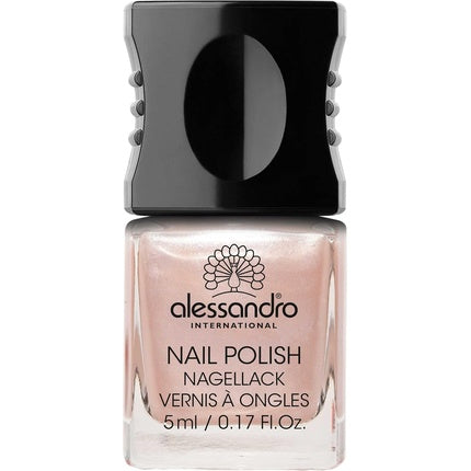 Lac de unghii Alessandro, 107 Shimmer Shell, Roz pal cu efect shimmer, 5ml