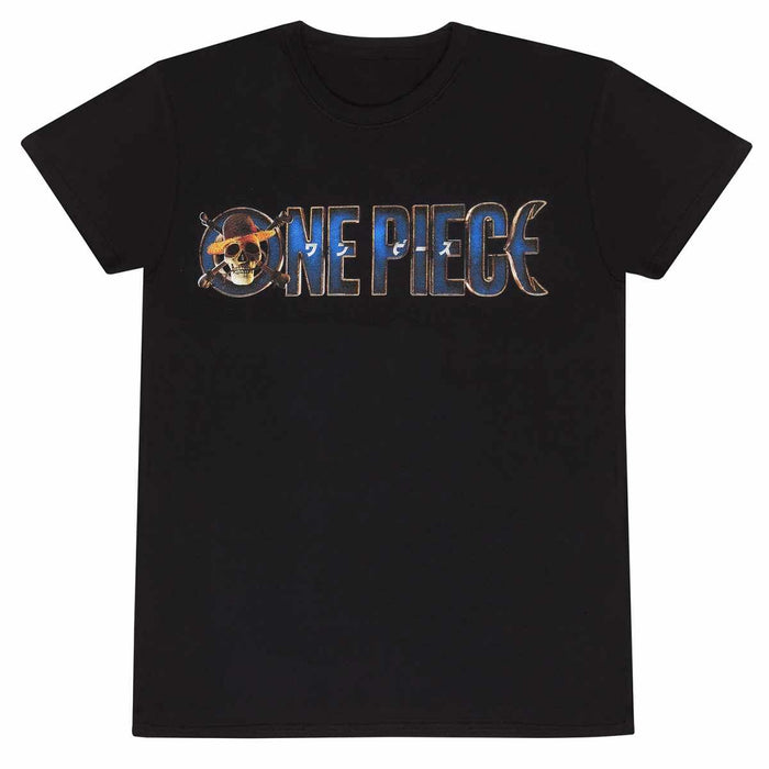 Tricou cu Mânecă Scurtă Unisex One Piece Negru