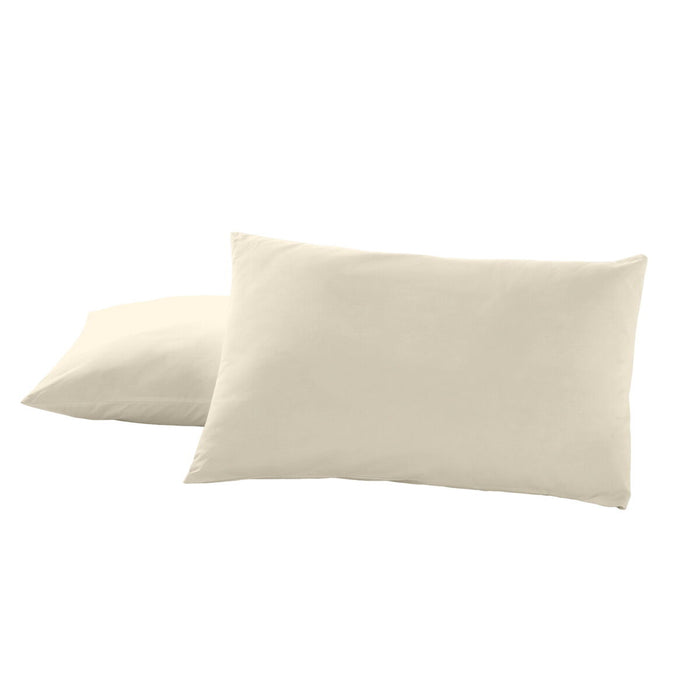 Față de pernă Alexandra House Living Crem 50 x 80 cm (2 Unități)