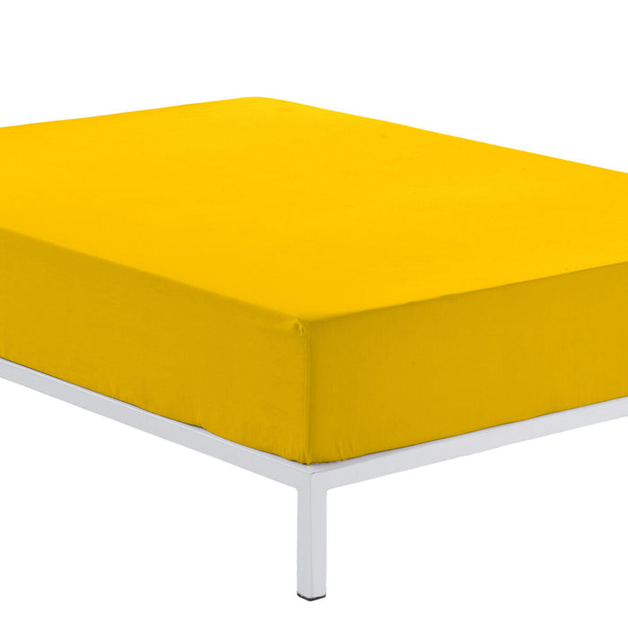 Foaie de fund montată Alexandra House Living Muştar 160 x 190/200 cm