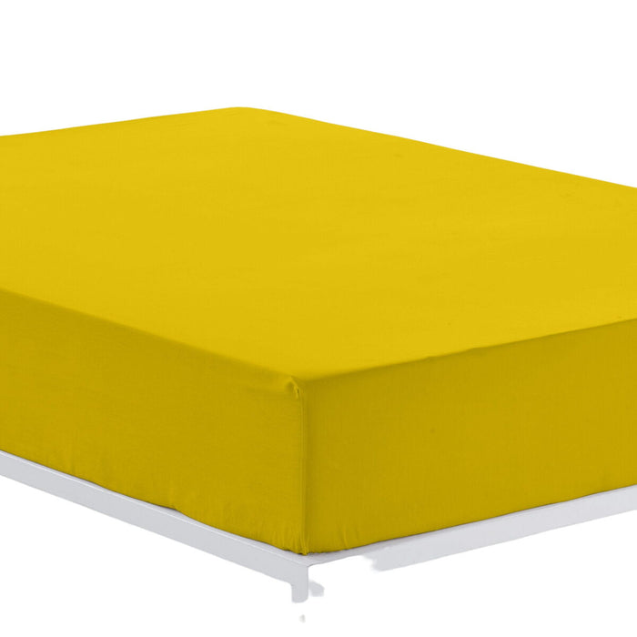 Foaie de fund montată Alexandra House Living Muştar 160 x 190/200 cm