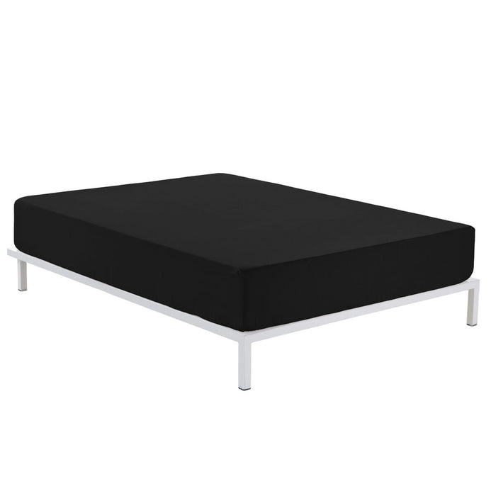 Foaie de fund montată Alexandra House Living Negru 135/140 x 190/200 cm