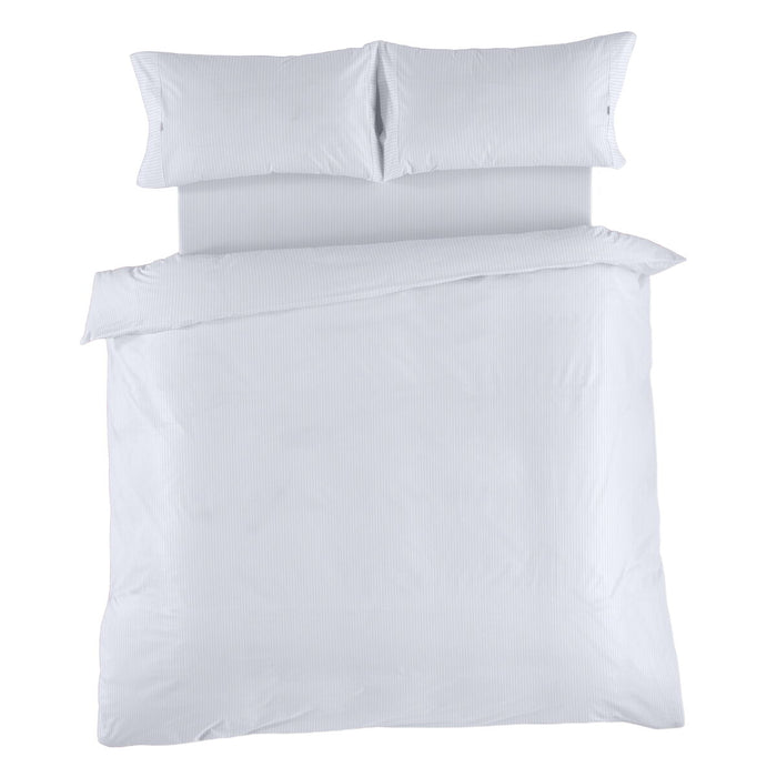 Set husă de pătură Alexandra House Living Alb Pat 180 4 Piese