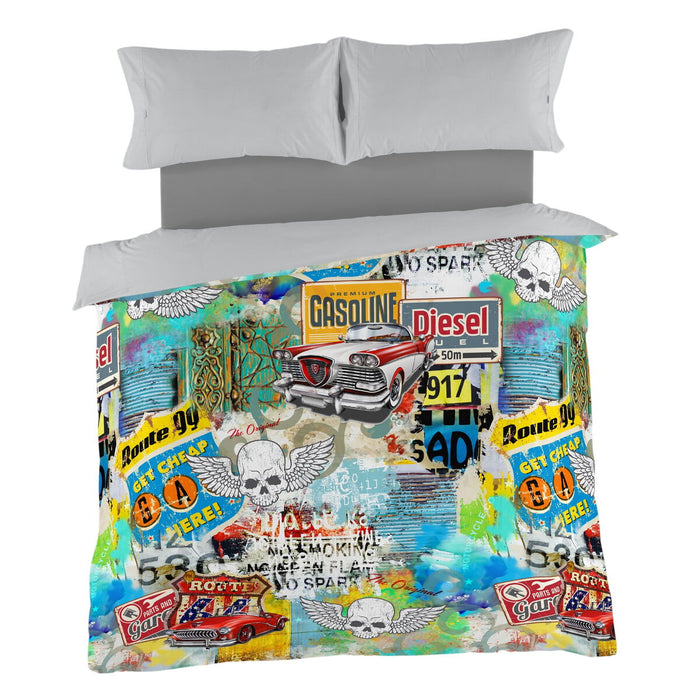 Husă de pilotă Alexandra House Living Rebel Multicolor 200 x 200 cm