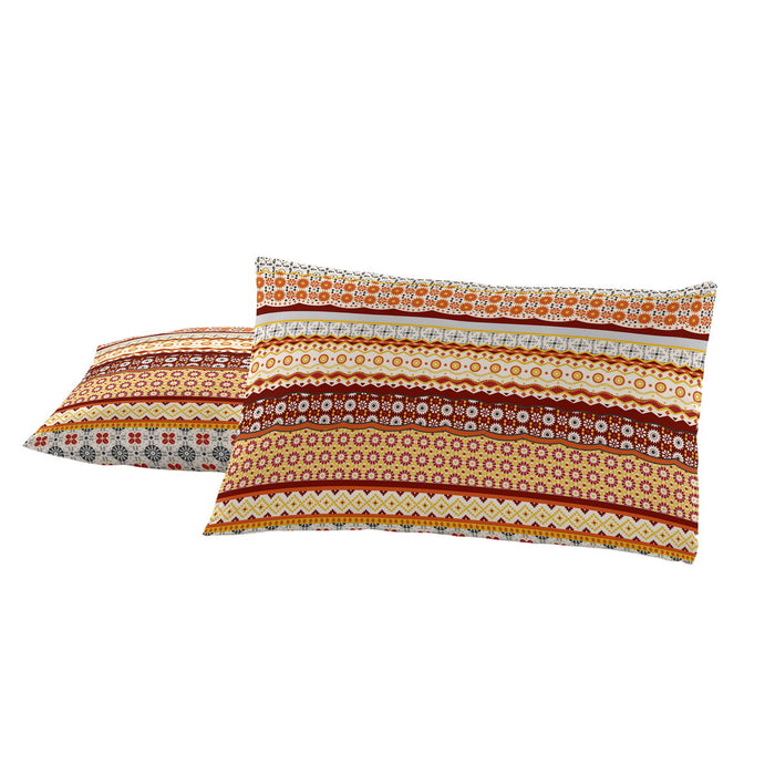 Față de pernă Alexandra House Living Siena Ocru 50 x 75 cm (2 Unități)