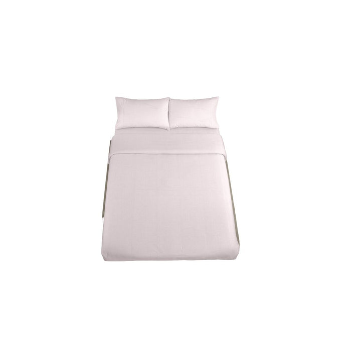 Set husă de pătură Alexandra House Living QUTUN Roz Pat 180 4 Piese