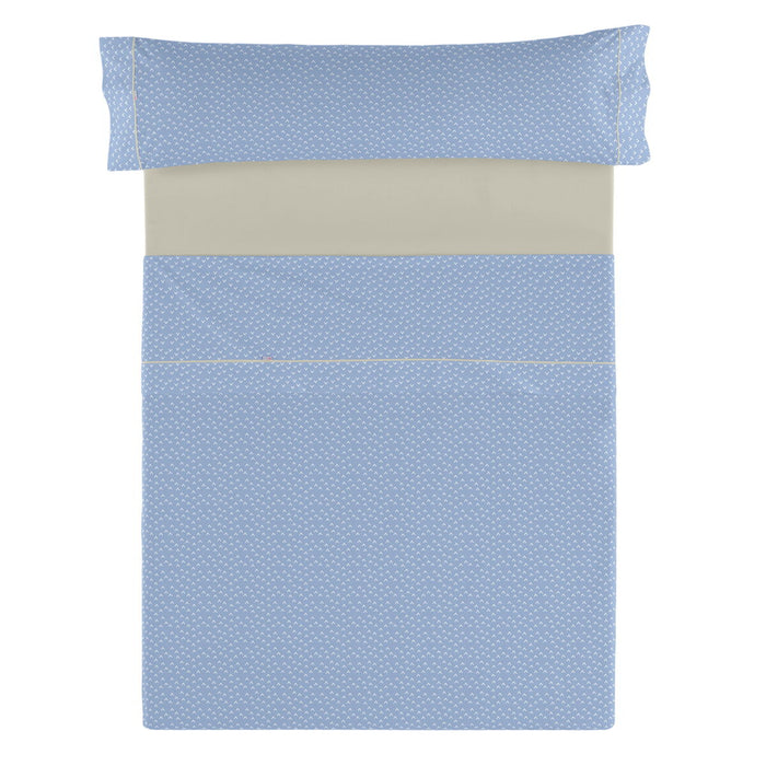 Set de foi Alexandra House Living Estelia Albastru Pat 160 4 Piese