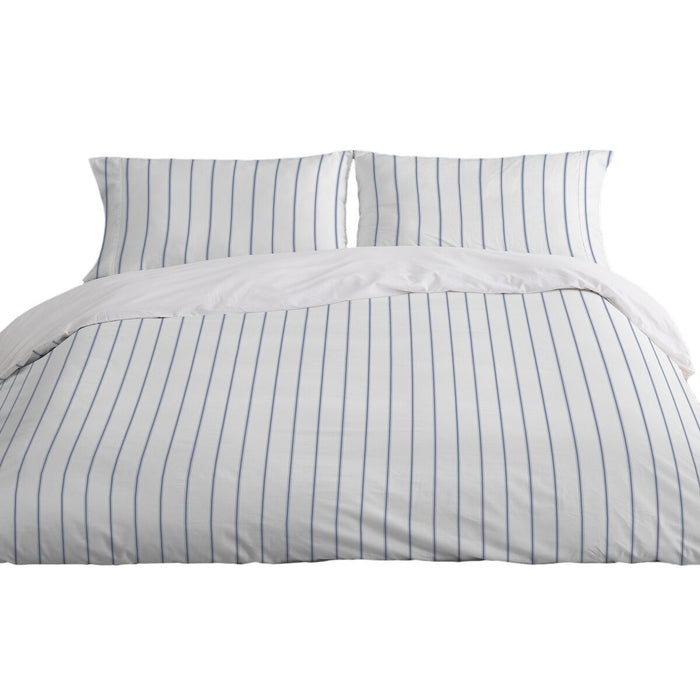 Set husă de pătură Alexandra House Living Rita Albastru Pat 105 2 Piese