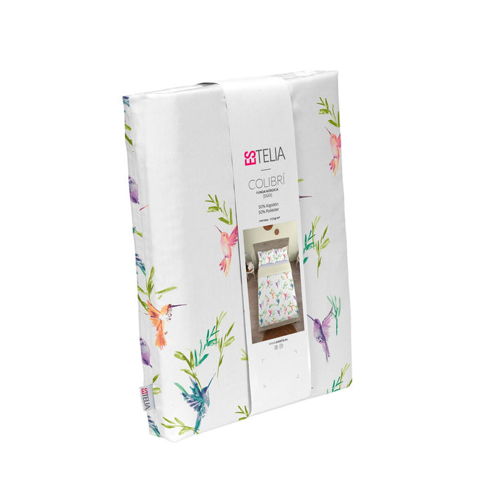 Set husă de pătură Alexandra House Living Colibrí Multicolor Pat 135/140 2 Piese