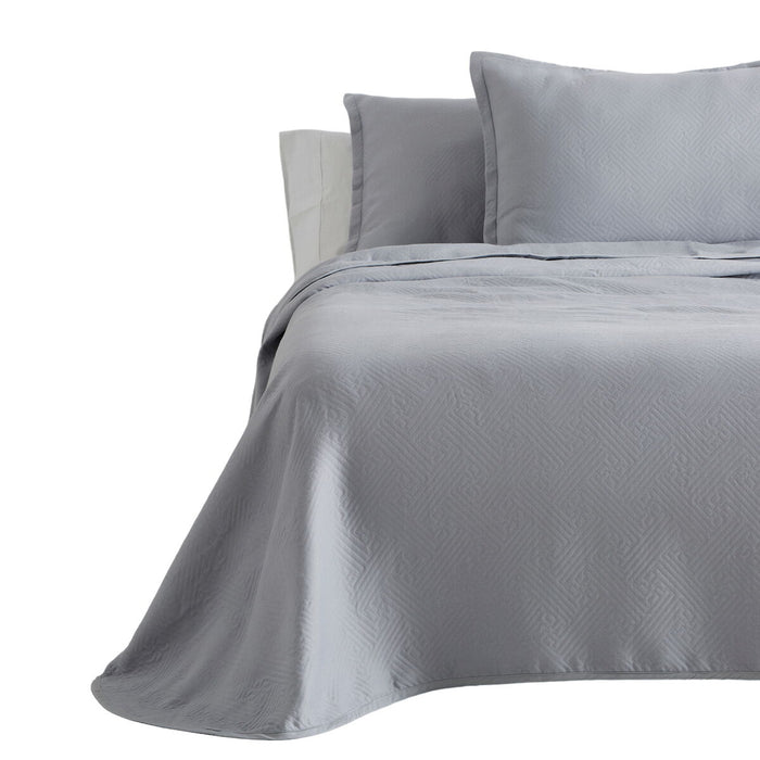 Cuvertură (de pat) Alexandra House Living Lines Gri Perlat 205 x 280 cm (2 Piese)