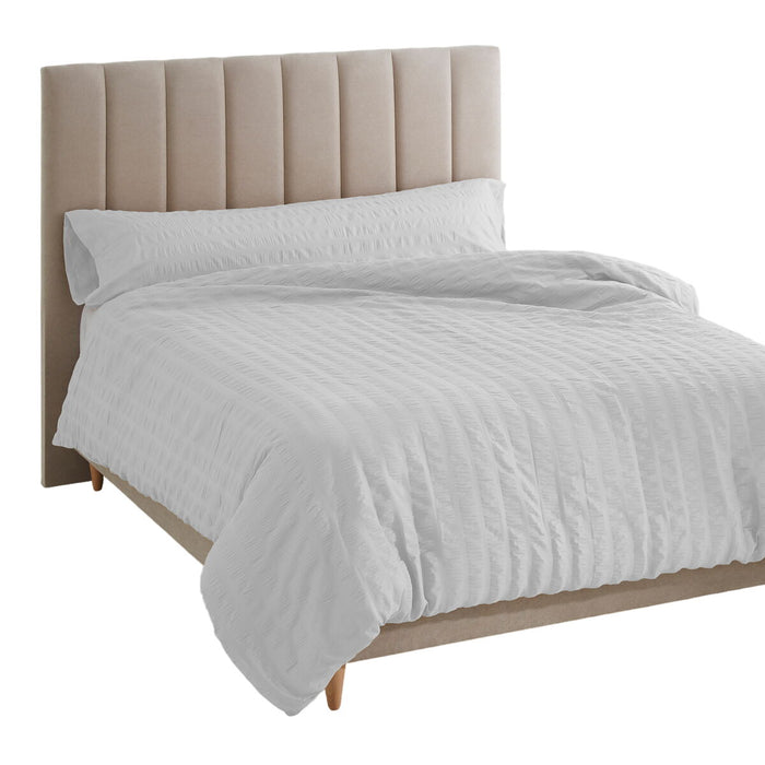 Set husă de pătură Alexandra House Living Amán Alb Pat 150 2 Piese