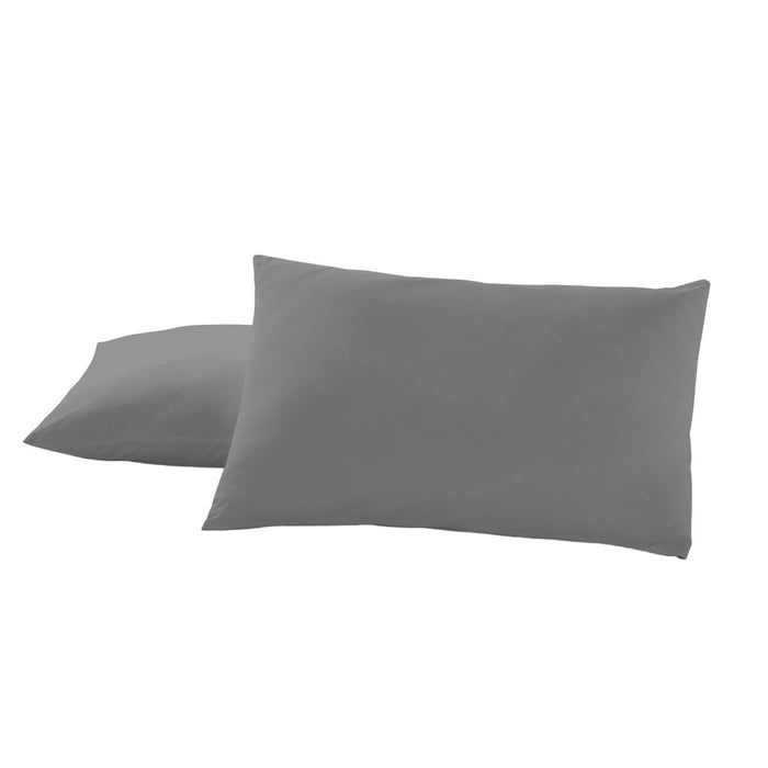 Față de pernă Alexandra House Living Titaniu 50 x 80 cm (2 Unități)