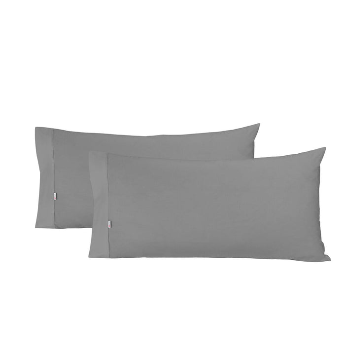 Față de pernă Alexandra House Living Titaniu 45 x 80 cm (2 Unități)