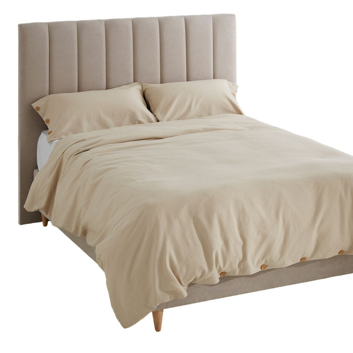 Set husă de pătură Alexandra House Living Suiza Bej Pat 150/160 3 Piese