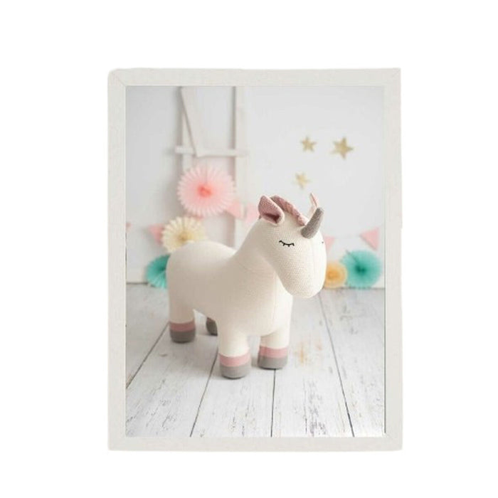 Tablou Crochetts Multicolor 33 x 43 x 2 cm Unicorn