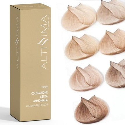 Vopsea de păr Altissima Very High Freely Professional Ammonia Free 100ml, culoare blond deschis