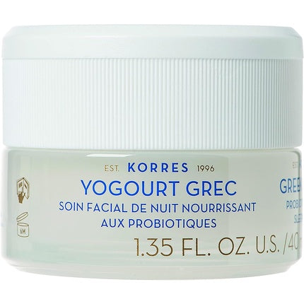 Crema de noapte Korres Greek Yoghurt Probiotic Nourishing Sleeping Facial Cream, 40ml