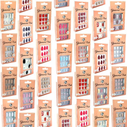 Unghii False W7 Cosmetics, Glamorous Nails, Diverse Culori
