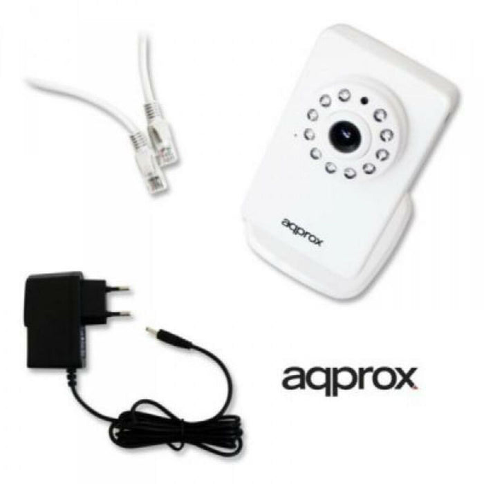 Cameră IP approx! APPIP03HDP2P HD IR P2P micro SD Wifi Alb